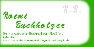 noemi buchholzer business card